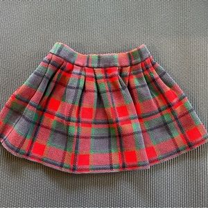 Plaid knit kids skirt EUC (4T)